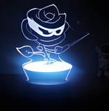 3D LED Night Light - Plants vs. Zombies - Rose Assassin