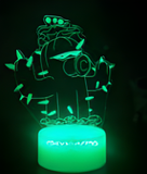 3D Illuminated Art - Plants vs. Zombies - Cactus Shooter 3D Illusion LED Night Light 16 Colors