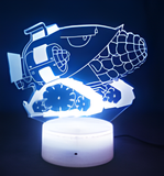 3D Illuminated Art - Plants vs. Zombies - Cob Cannon 3D Illusion LED Night Light 16 Colors