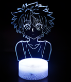 3D Illuminated Art - Hunter × Hunter - Killua Zoldyck 3D Illusion LED Night Light 16 Colors
