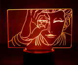 3D Illuminated Art - Hunter × Hunter - Hisoka (hand gesture) 3D Illusion LED Night Light 16 Colors