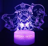 3D Illuminated Art - Genshin Impact - Hu Tao 3D Illusion LED Night Light 16 Colors #4102