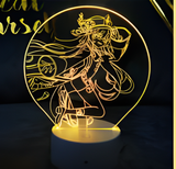 3D Illuminated Art - Genshin Impact - Hu Tao 3D Illusion LED Night Light 16 Colors #4119