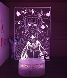 3D Illuminated Art - Genshin Impact - Hu Tao 3D Illusion LED Night Light 16 Colors #4120