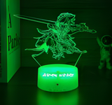 3D Illuminated Art - Genshin Impact - Razor 3D Illusion LED Night Light 16 Colors