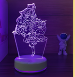 3D Illuminated Art - Genshin Impact - Paimon 3D Illusion LED Night Light 16 Colors