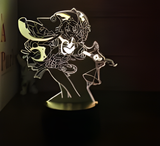 3D Illuminated Art - Genshin Impact - Mona Megistus 3D Illusion LED Night Light 16 Colors #4138