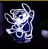 3D Illuminated Art - Lilo & Stitch - Stitch 3D Illusion LED Night Light 16 Colors #4207