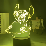 3D Illuminated Art - Lilo & Stitch - Stitch 3D Illusion LED Night Light 16 Colors #4219