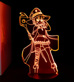 3D Illuminated Art - KonoSuba: God's Blessing on This Wonderful World! - Megumin 3D Illusion LED Night Light 16 Colors #4307