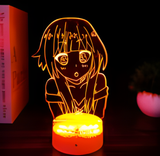 3D Illuminated Art - KonoSuba: God's Blessing on This Wonderful World! - Megumin 3D Illusion LED Night Light 16 Colors #4308