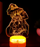 3D Illuminated Art - Konosuba (God's Blessing on this Wonderful World!) - Megumin 3D Illusion LED Night Light 16 Colors