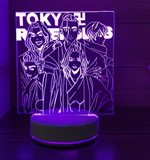 3D Illuminated Art - Tokyo Revengers - Group photo 3D Illusion LED Night Light 16 Colors