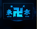 3D Illuminated Art - Tokyo Revengers - Tokyo Manji Gang symbol 3D Illusion LED Night Light 16 Colors