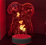 3D Illuminated Art - Tokyo Revengers - Mikey and Draken 3D Illusion LED Night Light 16 Colors #4414