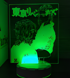 3D Illuminated Art - Tokyo Revengers - Two characters from Tokyo Revengers 3D Illusion LED Night Light 16 Colors
