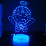 3D Illuminated Art - Doraemon - Doraemon 3D Illusion LED Night Light 16 Colors #4612