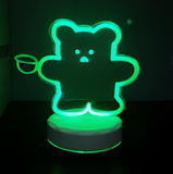 3D Illuminated Art - Cup Bear 3D Illusion LED Night Light 16 Colors
