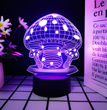 3D LED Night Light - Mushroom