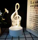 3D LED Night Light - Treble Clef