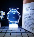 3D LED Night Light - Owl