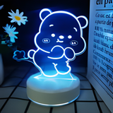 3D LED Night Light - Tilting Head Little Bear