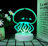 3D LED Night Light - Jellyfish (2)