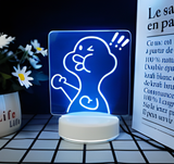 3D LED Night Light - Shocked Duck