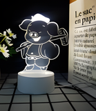 3D LED Night Light - Journey to the West - Zhu Bajie / Pigsy