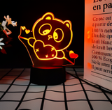 3D LED Night Light - Big-Eyed Bear