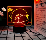 3D LED Night Light - Annoyed Shark