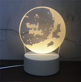 3D LED Night Light - Moon