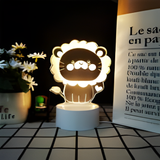 3D LED Night Light - Lion