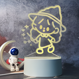 3D LED Night Light - Magical Girl
