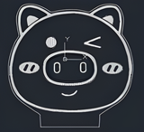 3D LED Night Light - Winking Pig