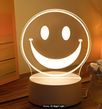 3D LED Night Light - Smiley Face