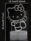 3D LED Night Light - Sanrio - Hello Kitty