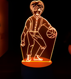 3D LED Night Light - Cai Xukun - Cai Xukun playing basketball