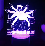 3D LED Night Light - Scissor Seven - Multi-armed basketball player