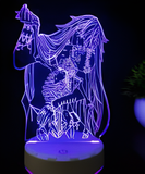 3D LED Night Light - Black Butler - Grell Sutcliff (2)