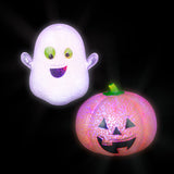 Squishy - Light-Up Squish Bead Jack-O-Lantern and Ghost 3 Inch (Random Design)