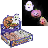 Squishy - Light-Up Squish Bead Jack-O-Lantern and Ghost 3 Inch (Random Design)