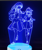 3D LED Night Light - Bloom Into You - Touko Nanami and Yuu Koito