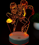 3D LED Night Light - Bungo Stray Dogs - Chuuya Nakahara and Dazai Osamu