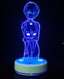 3D LED Night Light - Neon Genesis Evangelion - Rei Ayanami (2)