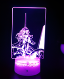 3D LED Night Light - Neon Genesis Evangelion - Rei Ayanamis Evangelion Unit
