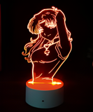 3D LED Night Light - Neon Genesis Evangelion - Asuka (3)