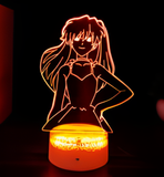 3D LED Night Light - Neon Genesis Evangelion - Asuka (4)