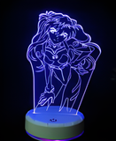 3D LED Night Light - Neon Genesis Evangelion - Asuka Langley Soryu
