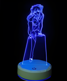 3D LED Night Light - Neon Genesis Evangelion - Asuka (6)